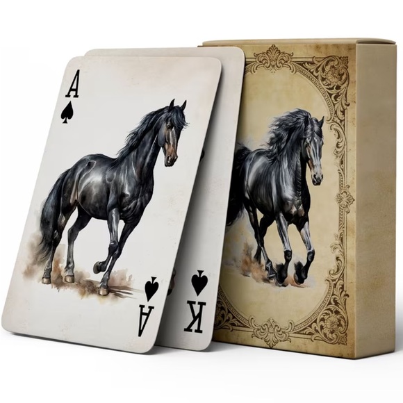 Horse Playing Cards Deck | Western Equestrian Theme | Blue Core Premium Cards - Picture 10 of 10